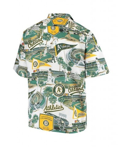 Men's Green Oakland Athletics Scenic Button-Up Shirt $35.20 Shirts