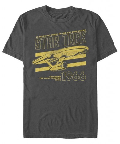 Men's Star Trek the Original Series Old Yellow 1966 Short Sleeve T-shirt Gray $19.94 T-Shirts