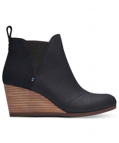 Women's Kelsey Wedge Booties Black $37.79 Shoes