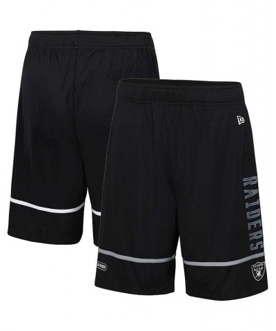 Men's Black Las Vegas Raiders Combine Authentic Rusher Training Shorts $25.79 Shorts