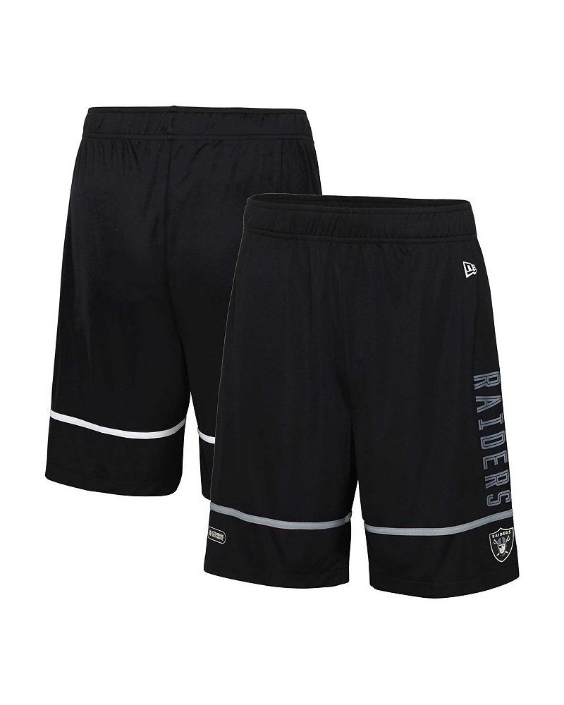 Men's Black Las Vegas Raiders Combine Authentic Rusher Training Shorts $25.79 Shorts