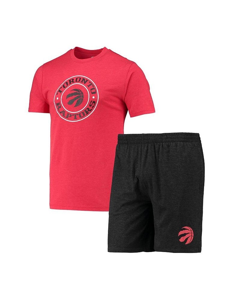 Men's Black, Red Toronto Raptors T-shirt and Shorts Sleep Set $25.37 Pajama