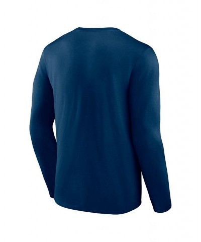 Men's Branded Deep Sea Blue Seattle Kraken Authentic Pro Core Collection Secondary Long Sleeve T-Shirt $16.56 T-Shirts