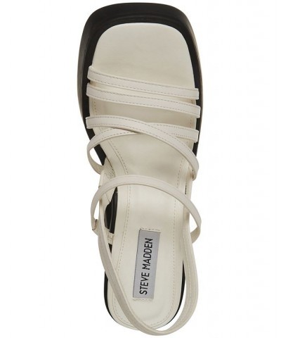 Women's Kalani Strappy Platform Sandals White $54.50 Shoes