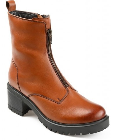 Women's Norrah Bootie Brown $78.20 Shoes