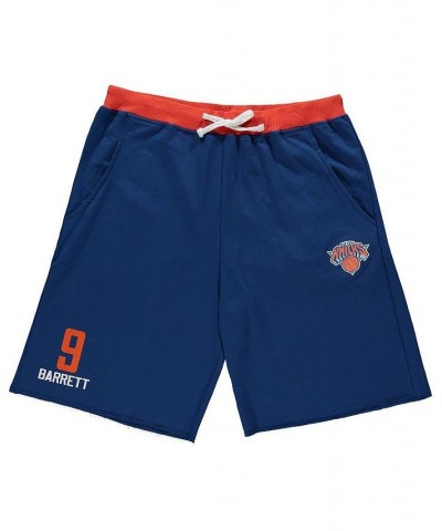 Men's RJ Barrett Blue New York Knicks Big and Tall French Terry Name and Number Shorts $16.40 Shorts