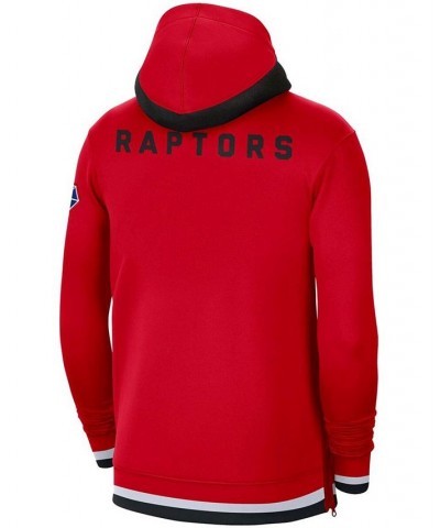 Men's Red Toronto Raptors 75th Anniversary Performance Showtime Hoodie Full-Zip Jacket $59.78 Jackets