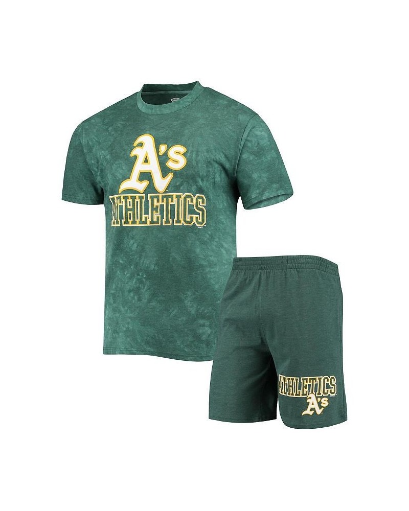 Men's Green Oakland Athletics Billboard T-shirt and Shorts Sleep Set $25.80 Pajama