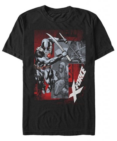 Men's Deadpool Comics Short Sleeve T-shirt Black $19.59 T-Shirts