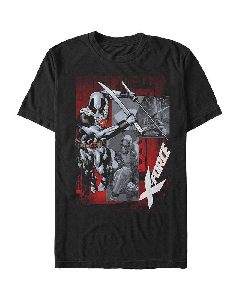 Men's Deadpool Comics Short Sleeve T-shirt Black $19.59 T-Shirts