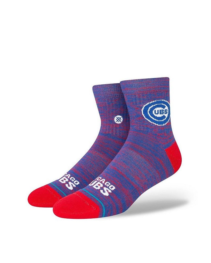 Men's Chicago Cubs Twist Quarter-Length Socks $11.88 Socks