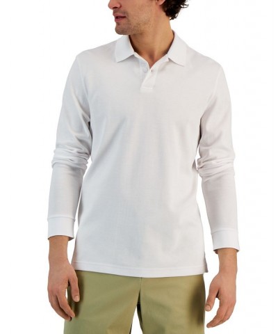 Men's Classic-Fit Solid Long-Sleeve Polo Shirt PD02 $18.35 Shirts