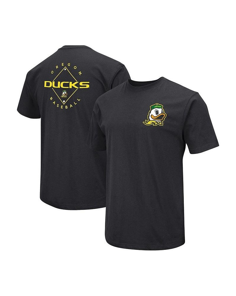 Men's Black Oregon Ducks Baseball On-Deck 2-Hit T-shirt $21.99 T-Shirts