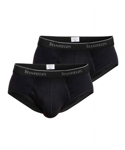 Men's Premium Modern Fit Brief Underwear, Pack of 2 Black $17.84 Underwear