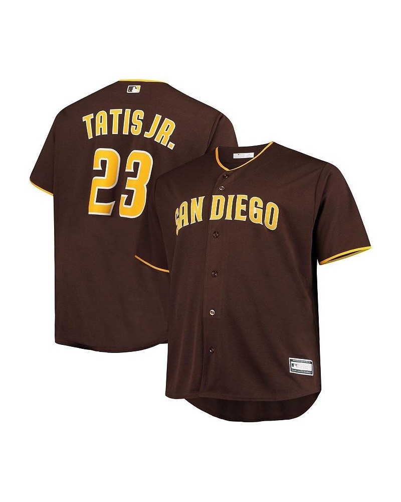 Men's Fernando Tatis Jr. Brown San Diego Padres Big and Tall Replica Player Jersey $52.00 Jersey