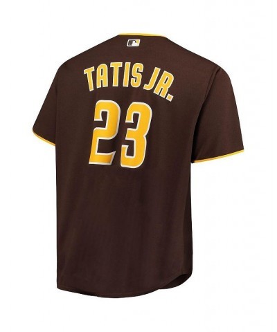 Men's Fernando Tatis Jr. Brown San Diego Padres Big and Tall Replica Player Jersey $52.00 Jersey