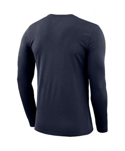 Men's Brand Navy Michigan Wolverines Basketball Icon Legend Performance Long Sleeve T-shirt $25.85 T-Shirts