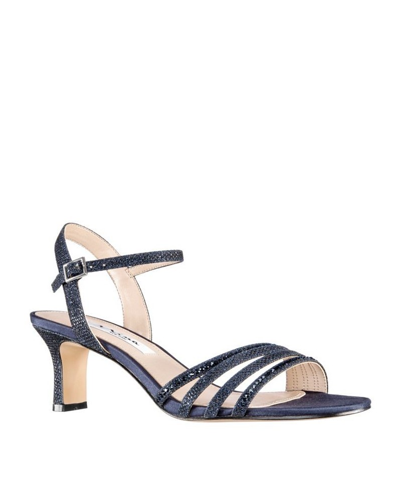 Women's Nelena Evening Sandals Blue $40.59 Shoes