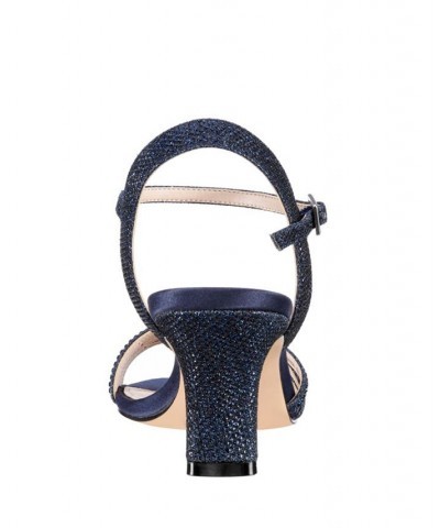 Women's Nelena Evening Sandals Blue $40.59 Shoes