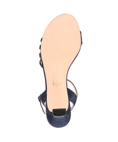 Women's Nelena Evening Sandals Blue $40.59 Shoes