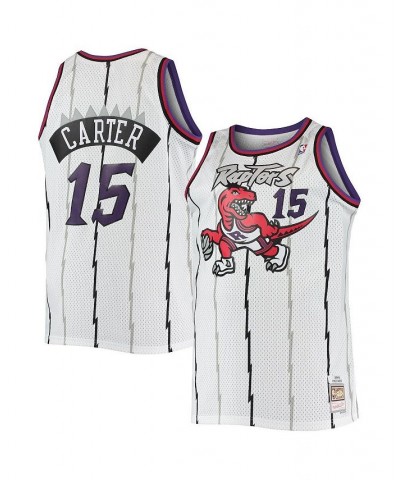 Men's Vince Carter White Toronto Raptors Big and Tall Hardwood Classics Swingman Jersey $34.50 Jersey