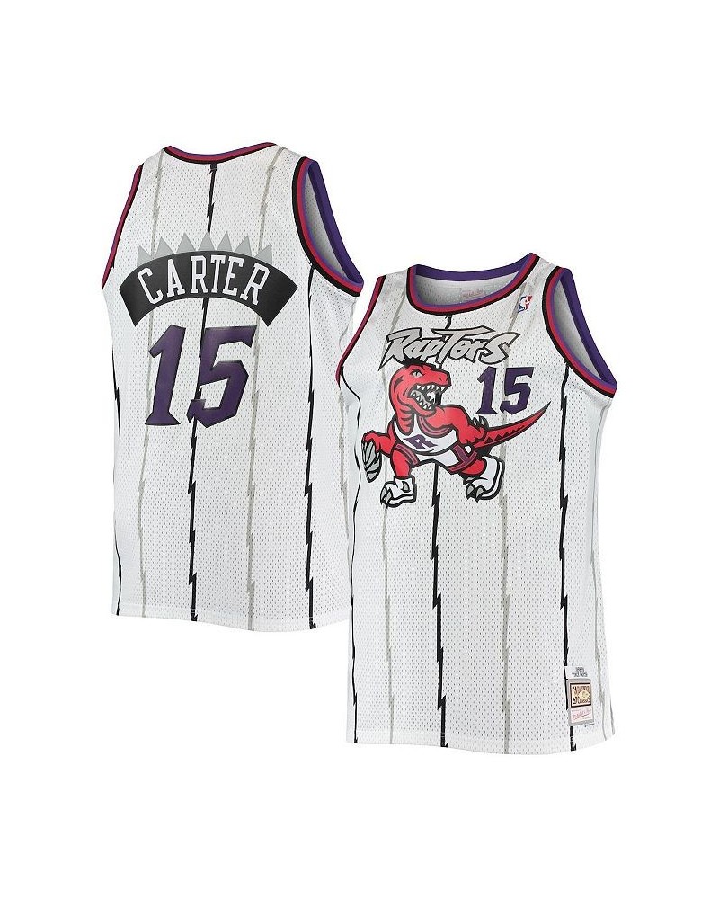 Men's Vince Carter White Toronto Raptors Big and Tall Hardwood Classics Swingman Jersey $34.50 Jersey