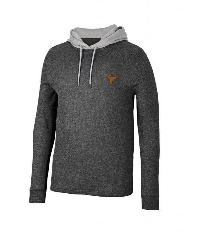 Men's Black Texas Longhorns Ballot Waffle-Knit Thermal Long Sleeve Hoodie T-shirt $34.30 T-Shirts