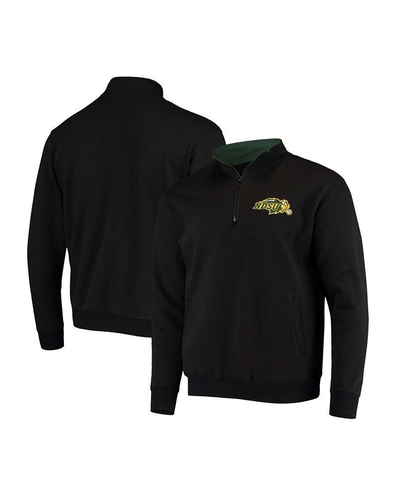 Men's Black NDSU Bison Tortugas Logo Quarter-Zip Jacket $27.60 Sweatshirt