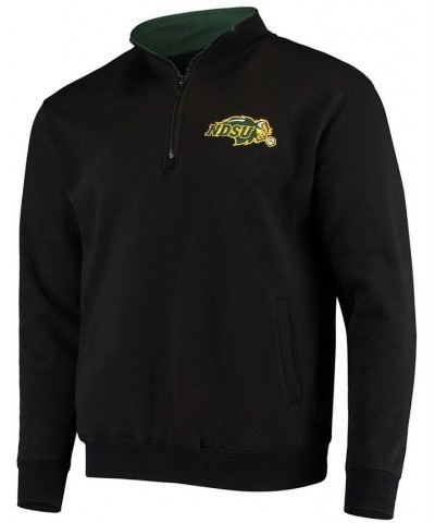 Men's Black NDSU Bison Tortugas Logo Quarter-Zip Jacket $27.60 Sweatshirt