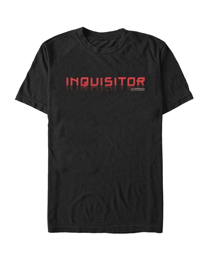 Star Wars Men's Jedi Fallen Order Inquisitor Text T-shirt Black $19.24 T-Shirts