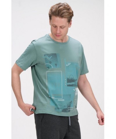 Men's Modern Print Fitted Cali T-shirt PD04 $35.00 T-Shirts