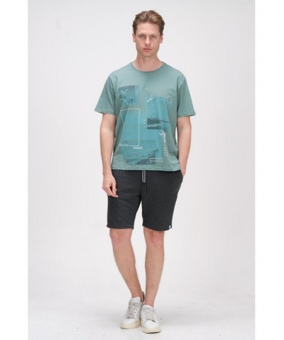 Men's Modern Print Fitted Cali T-shirt PD04 $35.00 T-Shirts