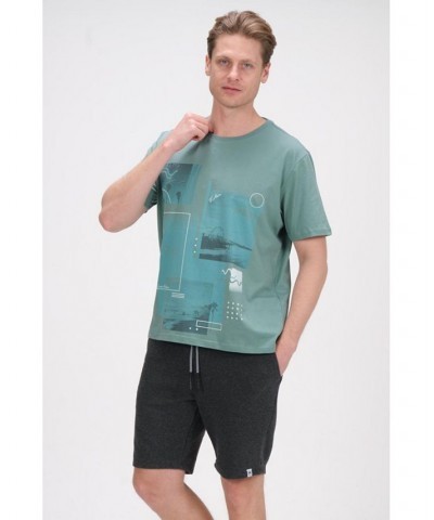 Men's Modern Print Fitted Cali T-shirt PD04 $35.00 T-Shirts