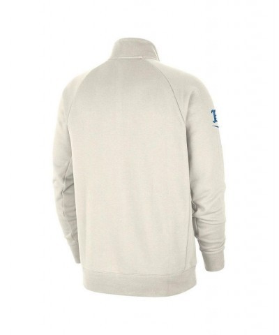 Men's Cream UCLA Bruins Raglan Quarter-Zip Jacket $36.00 Jackets