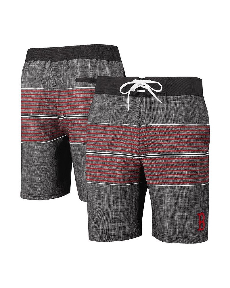 Men's Charcoal Boston Red Sox Horizon Volley Swim Trunks $34.79 Swimsuits