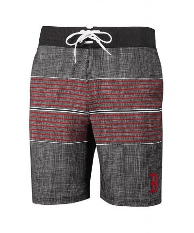 Men's Charcoal Boston Red Sox Horizon Volley Swim Trunks $34.79 Swimsuits