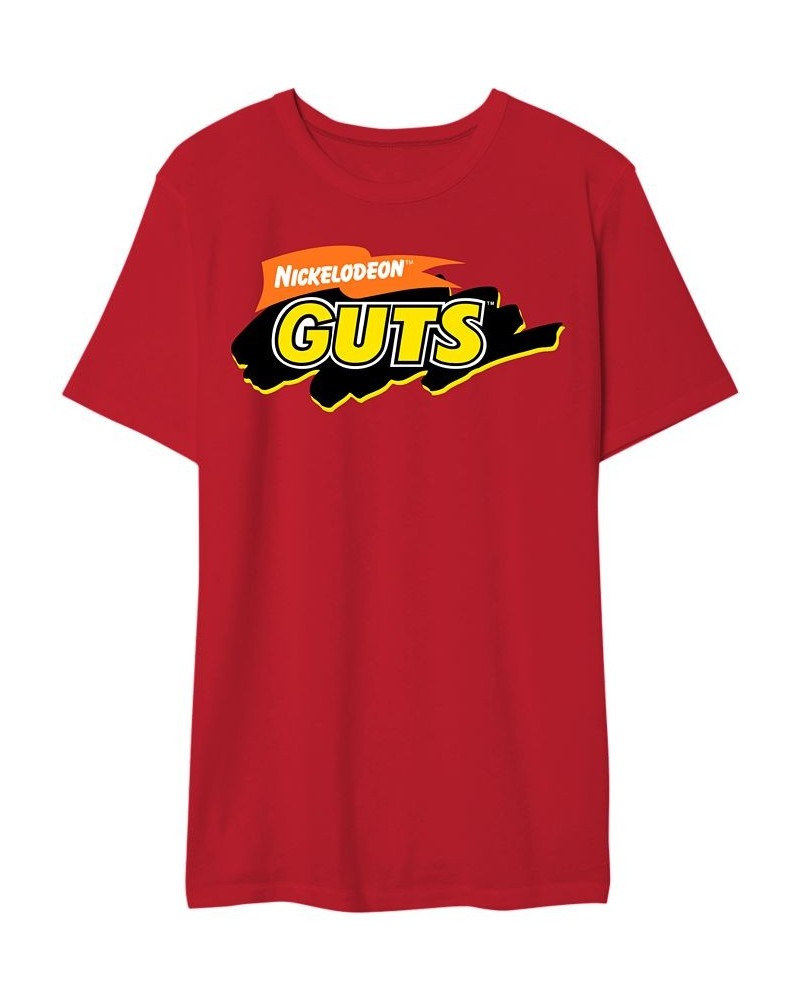 Nickelodeon Men's Guts Graphic Tshirt Red $17.84 T-Shirts