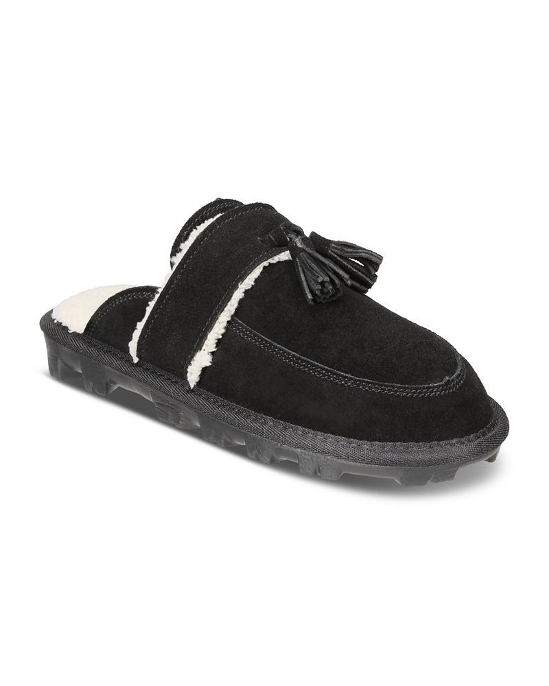 Women's Laneyy Tassel Slippers Black $15.50 Shoes