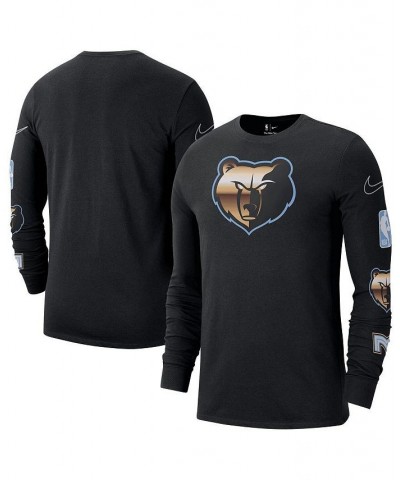 Men's Black Memphis Grizzlies 2022/23 City Edition Essential Expressive Long Sleeve T-shirt $21.32 T-Shirts
