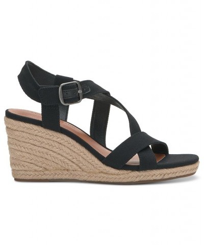 Women's Mytila Strappy Espadrille Wedge Sandals Brown $44.50 Shoes