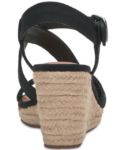 Women's Mytila Strappy Espadrille Wedge Sandals Brown $44.50 Shoes