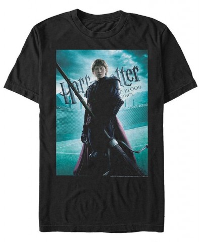 Harry Potter Men's Ron Quidditch Poster Short Sleeve T-Shirt $20.99 T-Shirts