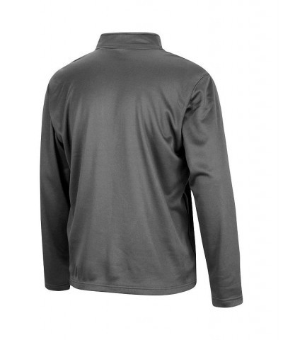 Men's Charcoal LSU Tigers Big and Tall Fleece Quarter-Zip Jacket $35.99 Jackets