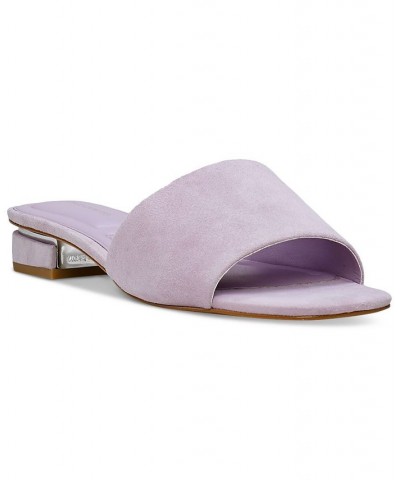 Cheleah Slip-On Block-Heel Slide Sandals Purple $49.05 Shoes