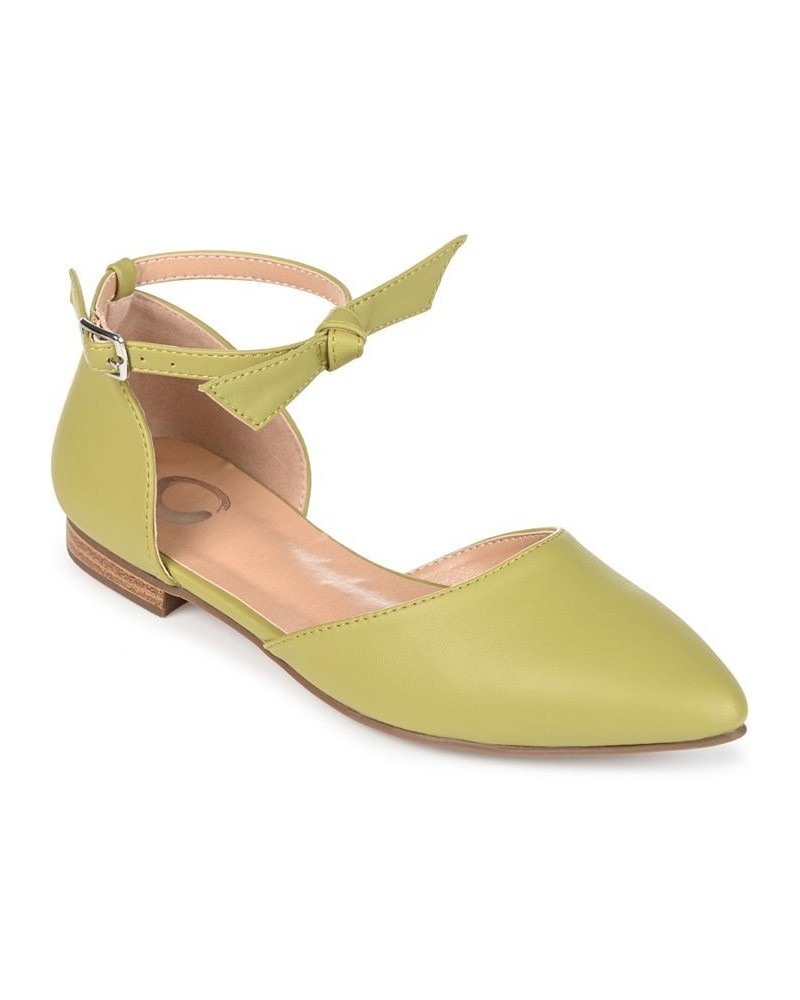 Women's Vielo Flat Green $46.74 Shoes