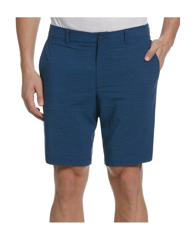 Men's Hybrid Plainweave Casual Stretch Shorts Blue $24.78 Shorts