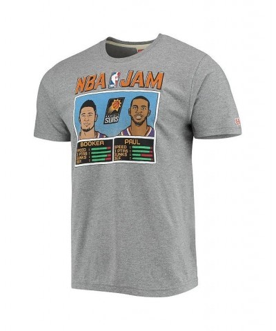 Men's Devin Booker and Chris Paul Heathered Charcoal Phoenix Suns NBA Jam Tri-Blend T-shirt $22.56 T-Shirts