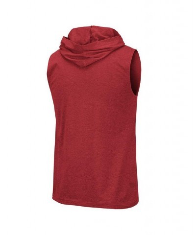 Men's Crimson Indiana Hoosiers Varsity Hoodie Tank Top $16.40 T-Shirts