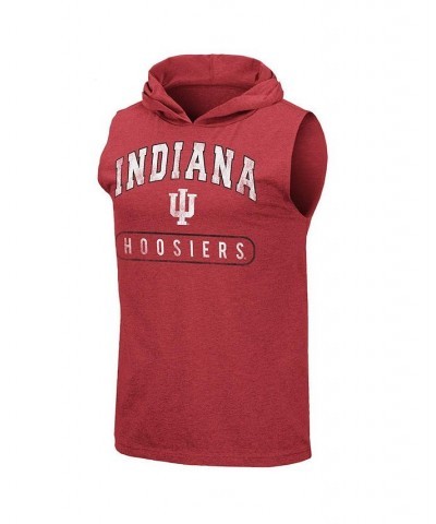 Men's Crimson Indiana Hoosiers Varsity Hoodie Tank Top $16.40 T-Shirts