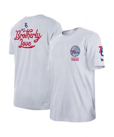 Men's White Philadelphia 76ers 2022/23 City Edition Elite Pack T-shirt $36.00 T-Shirts